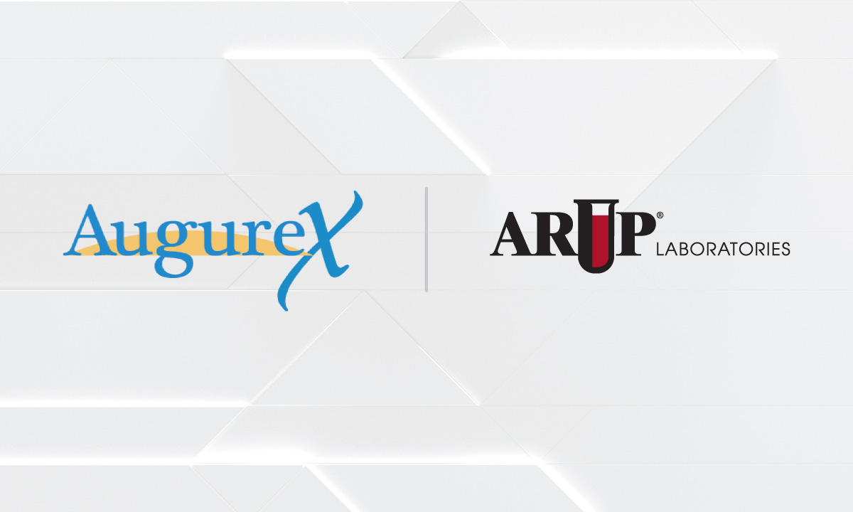 Augurex logo and ARUP Laboratories logo